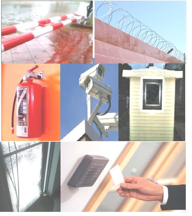 Security installation: barriers, razor wire, CCTV and access control